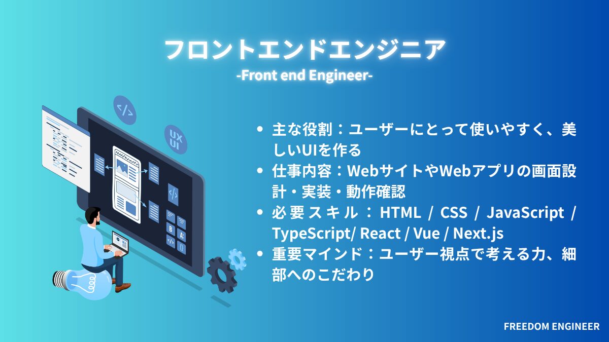 フロントエンドエンジニア