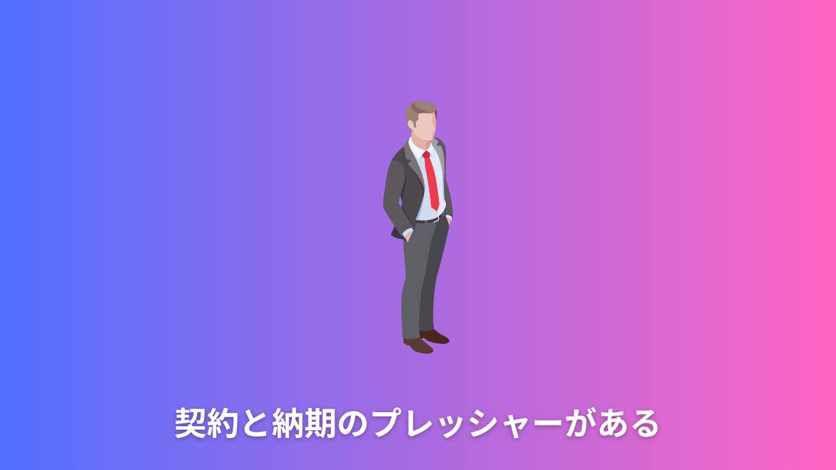 契約と納期のプレッシャー